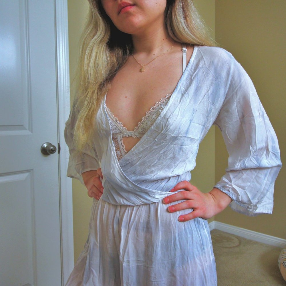NECTAR CLOTHING Tie-Back Romper